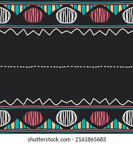 Abstract doodle colorful vector illustration Seamless pattern on background fabric pattern design wallpaper.