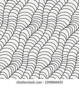 Abstract Doodle Diagonal Striped Seamless Background Pattern