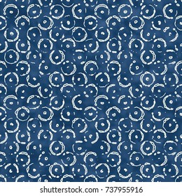 Abstract Doodle Dot On Grunge Background. Seamless Pattern.