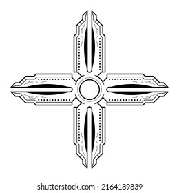 Elemento Doodle Resumen Mano Dibujar Arma Shuriken Sobre El Esbozo Ninja Diseño Estilo Estilo Fondo Ilustración