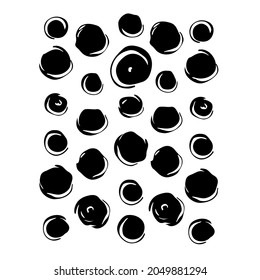 Abstract doodle element hand in retro style. Grunge texture. Abstract brush drawing. Abstract art poster. Art sketch pattern. Retro style poster. Grunge design elements. Graphic modern pattern.