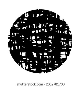 Abstract doodle element hand in retro style. Grunge texture. Abstract brush drawing. Abstract art poster. Art sketch pattern. Retro style poster. Grunge design elements. Graphic modern pattern.