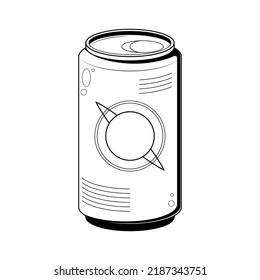 Abstract Doodle Elements Hand Drawn Can Of Soda Drink Liquid Beverage Cocktail Alcohol Sketch Vector Design Style Background Illustration For Restaurant Cafe Illustration Icons