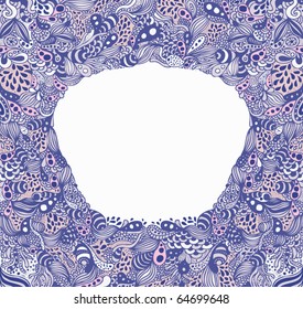abstract doodle frame
