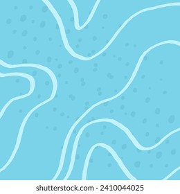 Abstract doodle grid with blue background . Squiggle and scribble texture of hand drawn uneven lines. Geometric textured backgroung for textile, cover, wrapping paper, wallpaper design