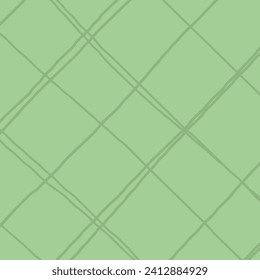 Cuadrícula de doodle abstracta con fondo verde. Esquivar y garabatear textura de líneas desiguales dibujadas a mano. Fondo texturado geométrico para textiles, cubierta, papel de envoltura, diseño de papel pintado