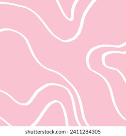 Cuadrícula de doodle abstracta con fondo rosado. Esquivar y garabatear textura de líneas desiguales dibujadas a mano. Fondo texturado geométrico para textiles, cubierta, papel de envoltura, diseño de papel pintado