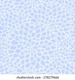 Abstract doodle hand drawing element. Flower element on the white background. Mandala with smooth stains and blobs for prints and other things. 
