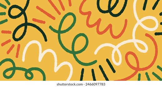 Abstractas doodle dibujado a mano ilustración diseño de Fondo de pantalla - fondo de garabato de colores brillantes 
