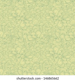 Abstract doodle hand drawn vector seamless pattern. Nice retro colors.