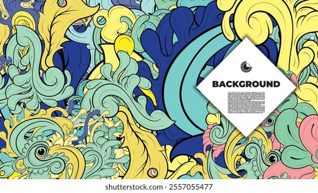 abstract doodle illustration ideal for backgrounds