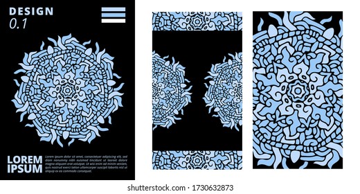 Abstract doodle illustration.Wallpaper, background, banner, poster, cover book, music album cover