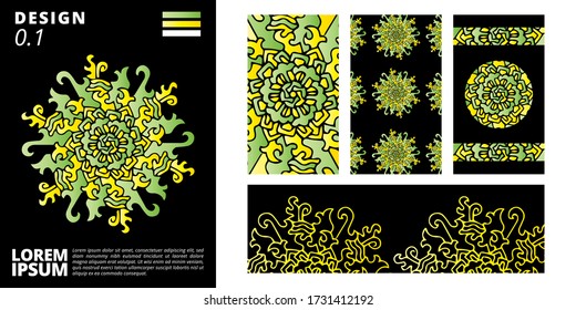 Abstract doodle illustration.Wallpaper, background, banner, poster, cover book, music album cover