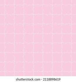Resumen de la ilustración vectorial de la línea de doodle Patrón transparente en el fondo de fondo rosa del fondo.