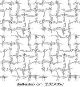 Resumen de la ilustración vectorial de la línea de doodle Patrón transparente en el fondo blanco del fondo del fondo del fondo.