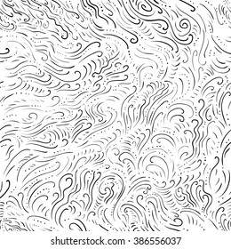 Abstract doodle minimalistic seamless pattern