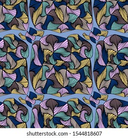 Abstract doodle ornament seamless pattern.  Textile, wallpaper, wrapping paper design. Art vector illustration.