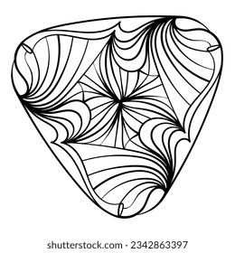 Abstract doodle ornament. Vector illustration. 