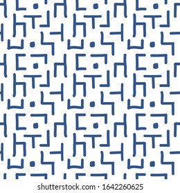 abstract Doodle pattern maze for seamless fill