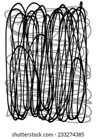 abstract doodle in rectangle shape , use for background