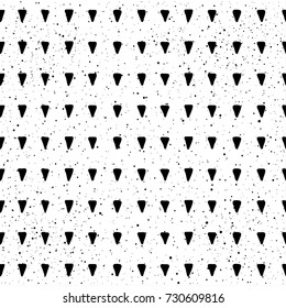 Abstract doodle seamless patten background. Monochrome black and white patten for design greeting card, modern party invitation, halloween holiday menu, bag print, t shirt design etc.