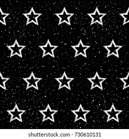 Abstract doodle seamless patten background. Monochrome black and white patten for design greeting card, modern party invitation, halloween holiday menu, bag print, t shirt design etc.