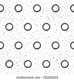 Abstract doodle seamless patten background. Monochrome black and white patten for design greeting card, modern party invitation, halloween holiday menu, bag print, t shirt design etc.