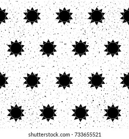 Abstract doodle seamless patten background. Monochrome black and white patten for design greeting card, modern party invitation, halloween holiday menu, bag print, t shirt design etc.