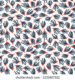 Abstract doodle seamless pattern