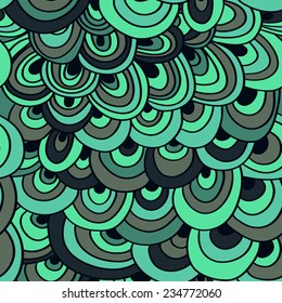 Abstract doodle seamless pattern