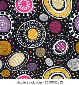 Abstract doodle seamless pattern. Modern design for paper, cover, fabric and other design.