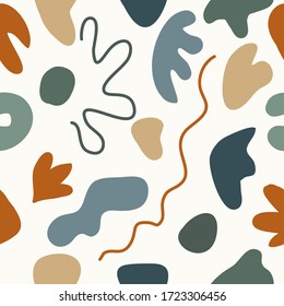 Abstract doodle seamless pattern for use in design for textile, dress  bag or t shirt print, wallpaper, wrapping etc