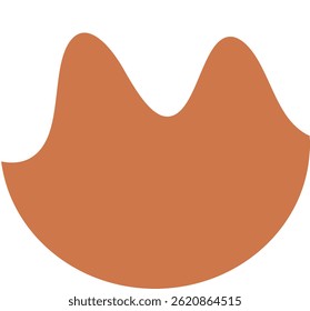 Abstract Doodle shape Element. decorative organic color