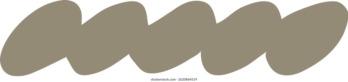 Abstraktes Doodle-Shape-Element. dekorative organische Farbe
