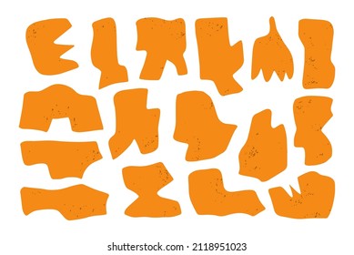 forma abstracta del doodle. elemento orgánico texturado dibujado a mano. diseño contemporáneo. ilustración vectorial