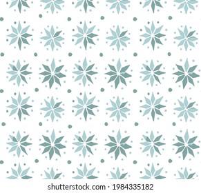 Estrella de doodle abstracta punto estrella turquesa impecable patten. Símbolos Estrella del volante Tile Patrón punteado sobre fondo blanco 