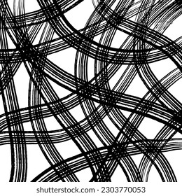 Abstract doodle stripe pattern background