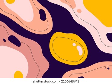 Resumen de diseño de plantillas de doodle diseño de arte decorativo. Estilo de fondo de la obra de arte que se sobrepone. Vector