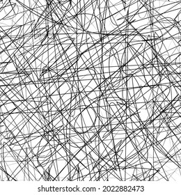 Textura abstracta del doodle. Patrón gráfico sin inconvenientes. Textura aislada en blanco y negro. Fondo perfecto para artesanías, collage, impresiones.