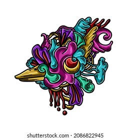 Resumen Ilustración vectorial Doodle. Vector de arte Doodle. Arte abstracto