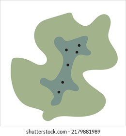 abstract doodle vector illustration element with pastel color