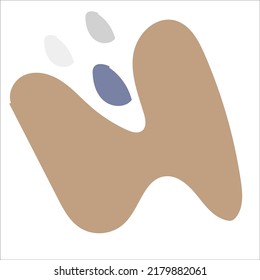 abstract doodle vector illustration element with pastel color