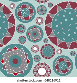 Abstract doodle vector pattern. Colorful seamless doodle texture. Doodle style, hand drawn background.
