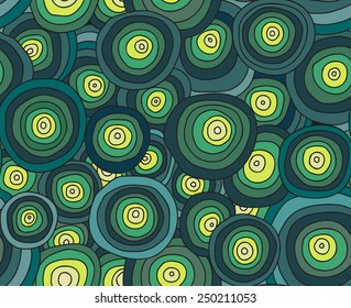 abstract doodles circle background
