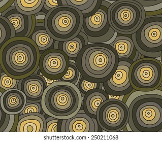 abstract doodles circle background