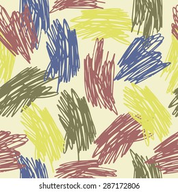 abstract doodles seamless pattern