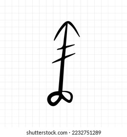 Abstract doodles for valentine line element design