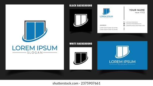 Abstract Door Elevator Service Logo