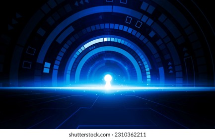 Resumen de la puerta de fondo de luz de fondo de la comunicación Hitech concepto de innovación del diseño de vectores de fondo. 
