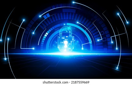 Abstract Door open Light of idea background Hitech communication concept innovation prevent and private key vector design. 